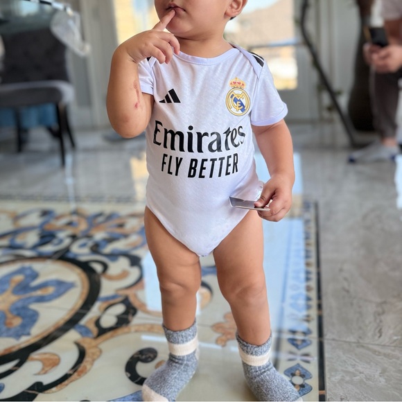 Real Madrid Baby Soccer Jersey NEW - Picture 1 of 3